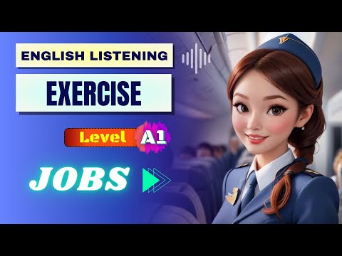 English Listening Exercise | A1 Level for Beginners - Jobs