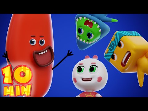 DB Heroes and Funny Aliens Come to the Rescue! + MORE D Billions Kids Songs