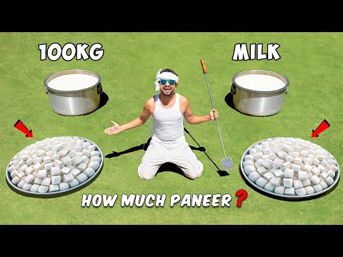 100 Liter Milk = How Much Paneer ?...कितना पनीर निकलेगा ? | 100% Pure & Organic