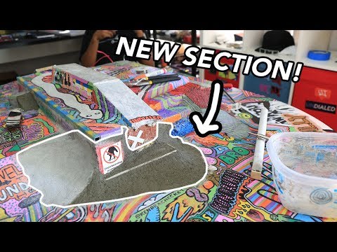 DIY CONCRETE FINGERBOARD PARK FINISHED!