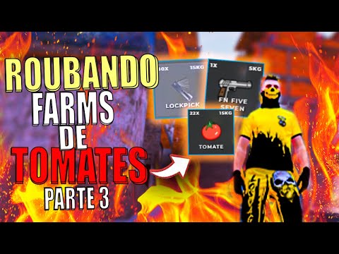 FICANDO RICO NO FARM DE TOMATES DA CIDADE com MOD MENU GTA RP