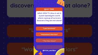 Explore the daily trivia about 2024 New TV shows Trivia #newtvshows #tv #trivia