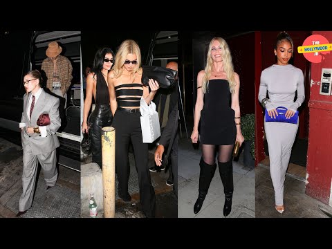 HAILEY, JUSTIN BIEBER, KYLIE, KENDALL JENNER, CLAUDIA SCHEFFER & LORI HARVEY  PARTY AT FUNKE!!!