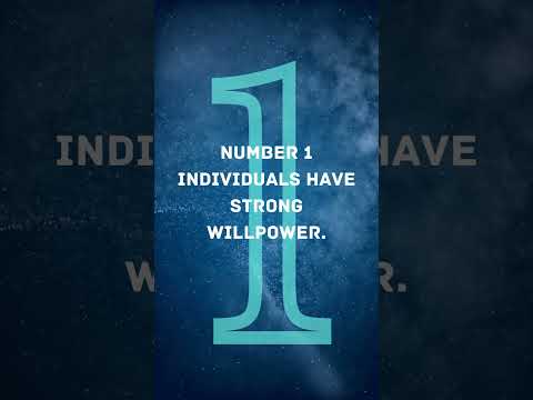 Numerology of 1: WILLPOWER.