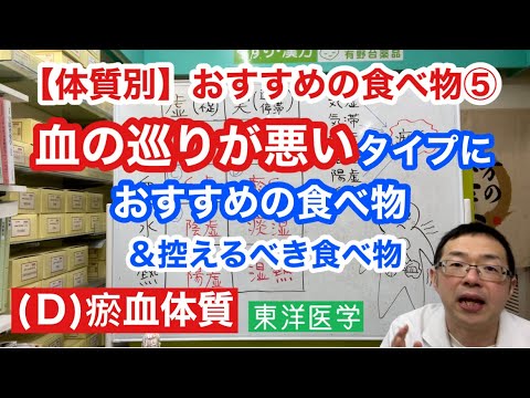 【体質別】おすすめの食べ物⑤ (D)【瘀血タイプ】におすすめの食べ物＆控えるべき食べ物＆おすすめの養生法