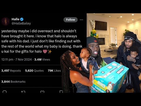 Halle Bailey Apologise about her son being on Kai Cenat's Live/DDG react to her Comment on stream