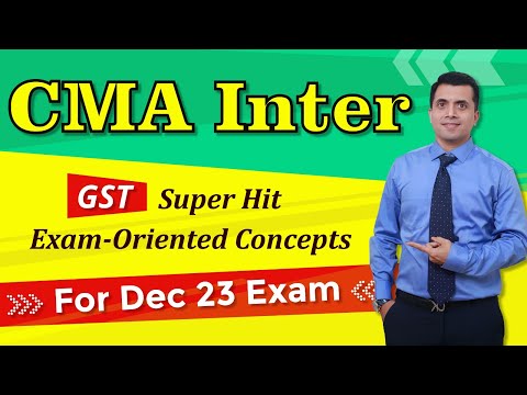 CMA GST Marathon for Dec 23 Exam (Old/New Syllabus) | CMA Vipul Shah