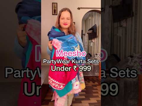 Meesho PartyWear haul #shorts #youtubeshortsvideo #meesho #meeshokurtaset #kurtaset #treanding