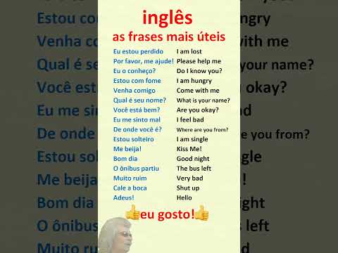 Inglês. Aprenda frases mais úteis em inglês para principiantes!