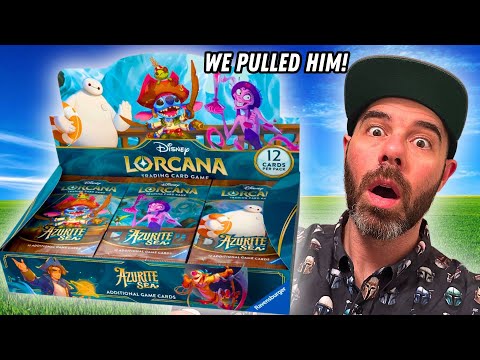 Opening a DISNEY LORCANA AZURITE SEA Booster Box!