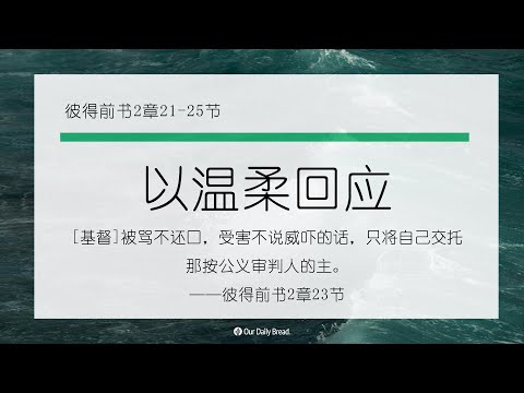 10月4日《灵命日粮》文章视频-以温柔回应