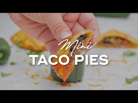 Mini Taco Pies (easy taco hand pies with pie crust)