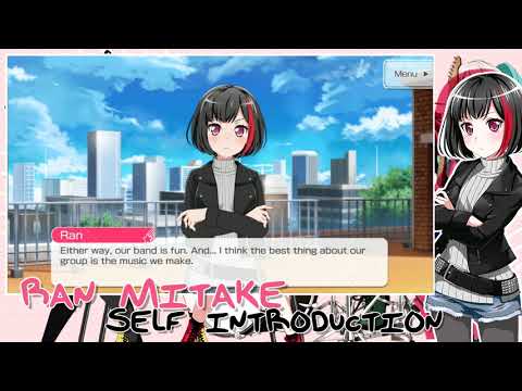 【ENGLISH】 Afterglow // Ran Mitake Self Introduction