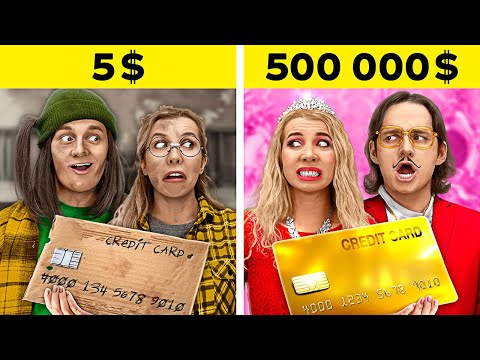 $5 VS $500,000 Family Vacation! Millionaire vs Broke Family on Holidays