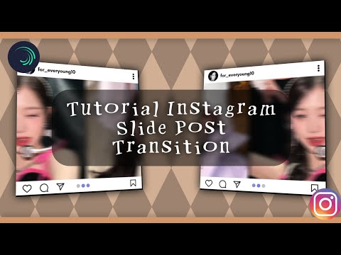 [alight motion] Tutorial Instagram Slide Post