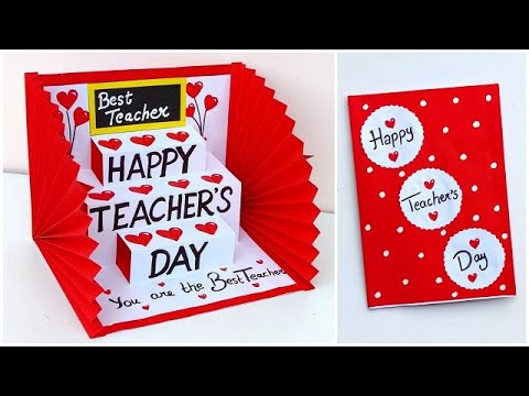 Teacher's day special pop up card 2024 / How to make Teacher's day card easy