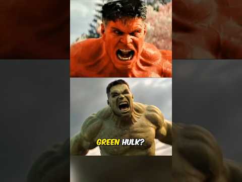 Red Hulk VS Green Hulk Explained⚡👊#hulk #redhulk #thor #captainamerica #marvel #mcu