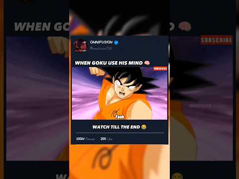 When goku use his mind 🔥 | goku 1M IQ 🧠🔥| #goku #kakarot #vegeta #dragonball  #gokuedit #amv #shorts