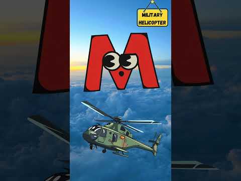 ABC Flying Machines Song ✈️🚁 |Learn A to Z Aircraft | Fun Kids Song |#abcd #kids #shorts #viralvideo