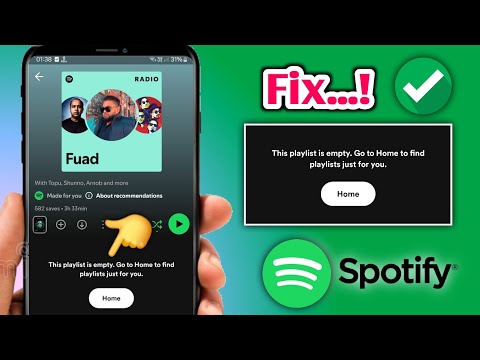 how to fix spotify playlist empty | spotify not playing songs | this playlist is empty spotify