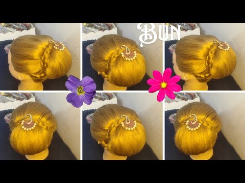 Double Puff Bun Hair Style🤑, gorgeous✨😍 woman ||#viral#viralvideo #video #1000subscriber #youtube,