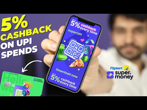 Super.Money UPI App By Flipkart | With Super.Money Rupay Credit Card | 5% Cashback on UPI