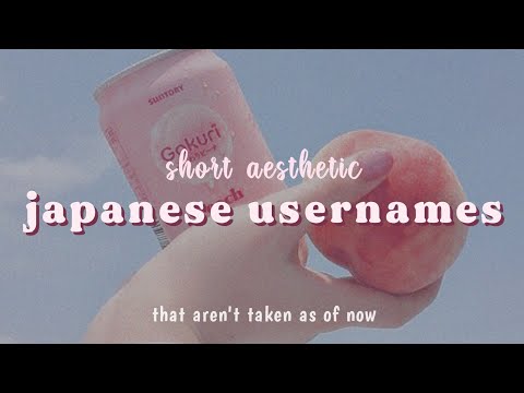 Short Aesthetic Japanese Usernames 🇯🇵