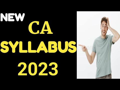 |CA New Syllabus 2023| FOUNDATION | Intermediate | Final |