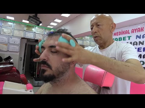 ASMR Face Massage Head Massage and Neck Massage By Pink Barber