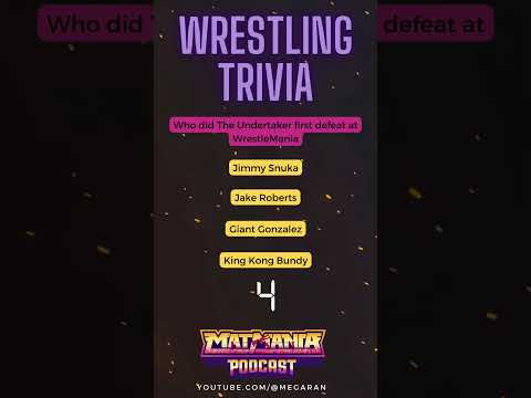 Today's Wrestling Trivia #shorts #wrestling #trivia