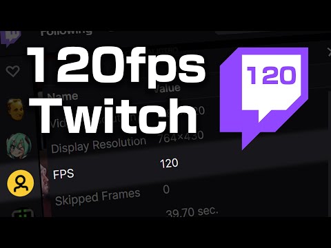 120fps Twitch live streaming setup with OBS Studio - full guide