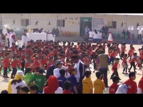 Hafsa's Drill in annual sports day 2015 dunes