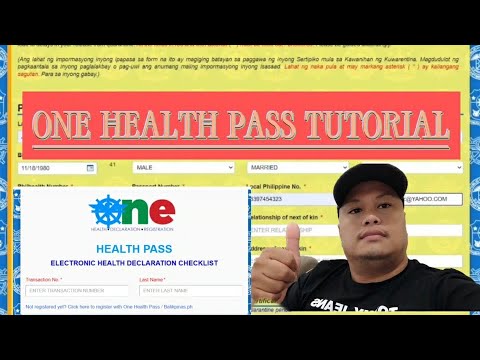 ONE HEALTH PASS COMPLETE TUTORIAL NEW UPDATE ( November 20, 2021)