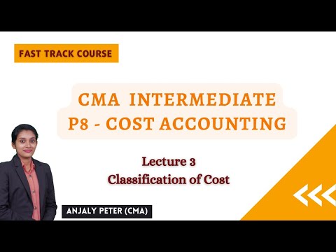 [3] Classification of cost | CMA Inter Costing Fast Track Course | Malayalam