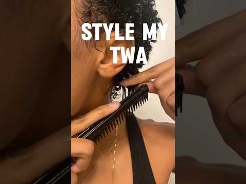 How I style my TWA! #naturalhair #twa