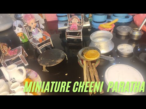 Testy Shugar Paratha|Miniature Cheeni Paratha|Tiny Kitchen|#cheeni#miniaturecooking