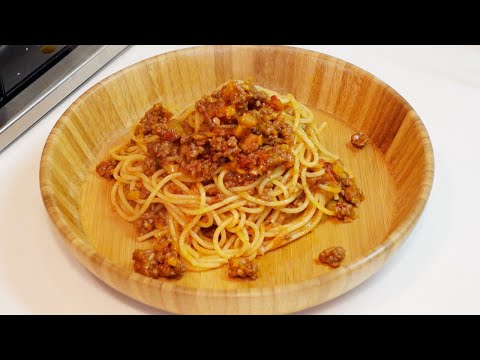 ミートソーススパゲッティーニ作ってみたら美味しすぎて昇天しそうになりました。