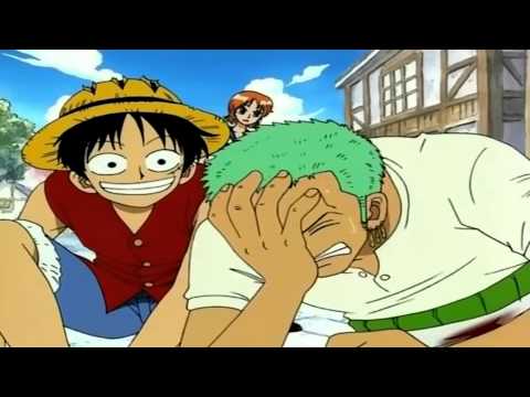 Luffy wakes Zoro up