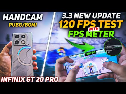 INFINIX GT 20 PRO BGMI/PUBG 3.3 NEW UPDATE 120 FPS WITH FPS METER  TEST & HANDCAM 🔥|#infinixgt20pro