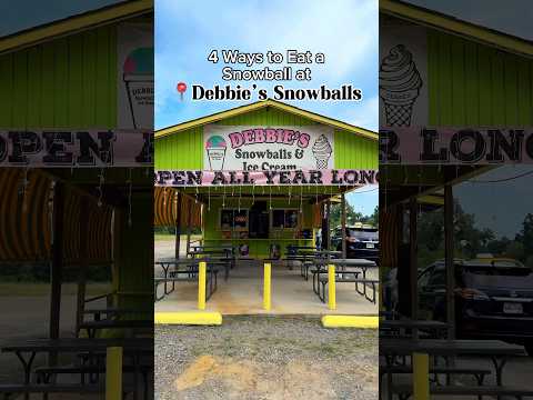 4 Ways to Eat a Snowball at Debbie’s🍨 #discovermwm #snowball #snowcones #debbiessnowballs