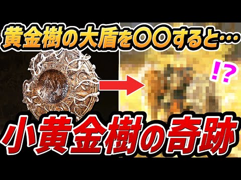 【エルデンリング DLC】「黄金樹の大盾」を〇〇すると・・・小黄金樹の奇跡が！！【小ネタ・裏技・検証】