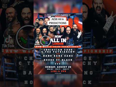 AEW All In 2024 Predictions #aew #allellitewrestling #aewallin #shorts