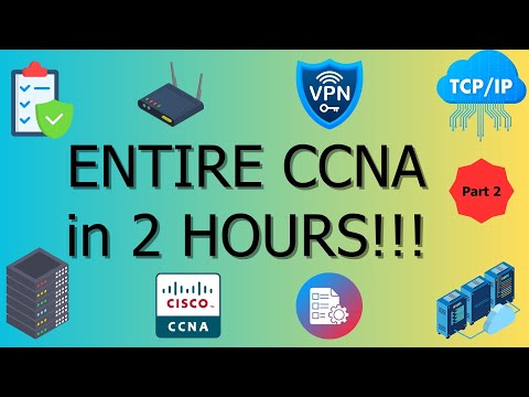 Part 2: ENTIRE CCNA in 2 HOURS! Cisco Certified, Networking Fundamentals 4K, High Quality Graphics