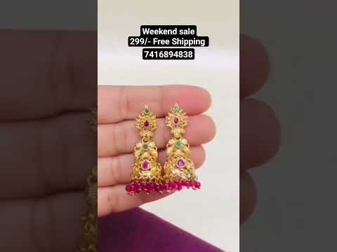 #offers #watsapp7416894838 #jhumkas #onegramgoldjewellery #jhumkaearrings #jhumkadesigns #jewellery