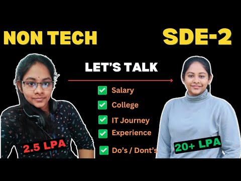 My Journey from Non-Tech Job to SDE-2 🚀 || Salary Revealed✅ || Tech with Ramya