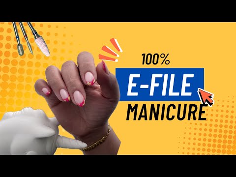 Russian e-file manicure + quick French design