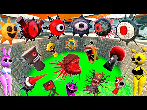 ⚡ TOXIC HOLE EVOLUTION OF MR SUN & MR TREE SPRUNKI INCREDIBOX SECRET PHASES SPARTAN KICKING in Gmod