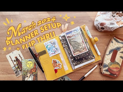 march 2024 planner setup ✸ back to the beginning in personal rings