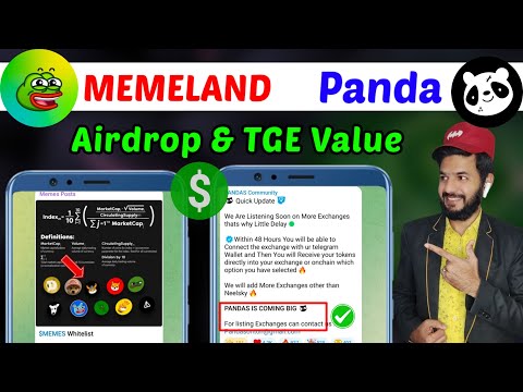 Memeland Airdrop & Panda Airdrop | Seed Update| $MEMES Token TGE & $PANDA Token TGE Airdrop