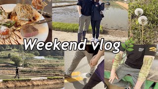 KOR ) Weekend vlog之韓國鄉村體驗🍃超治癒的天安之旅☺️천안 시골 첫방문